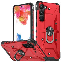 Cás Crua Turraingdhíonach Comhoiriúnach le Samsung Galaxy S20FE S21S22S24S25S23FE S23PLUS S23ULTRA S24+ S24ULTRA Cás Dearg Galaxy S20fe