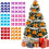 Mini Christmas Bows Orange 12PCS 2.36 inch 7