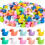 Mini Duck Figurines Resin 10 Colors 200pcs 1