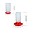 OOKWE chicken feeder and waterer combo 1 qt red 6