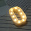 Alphabet LED Letter Lights White Plastic Standing Hanging 2