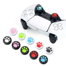 PS5 thumbstick grip silicone 4 pcs black white