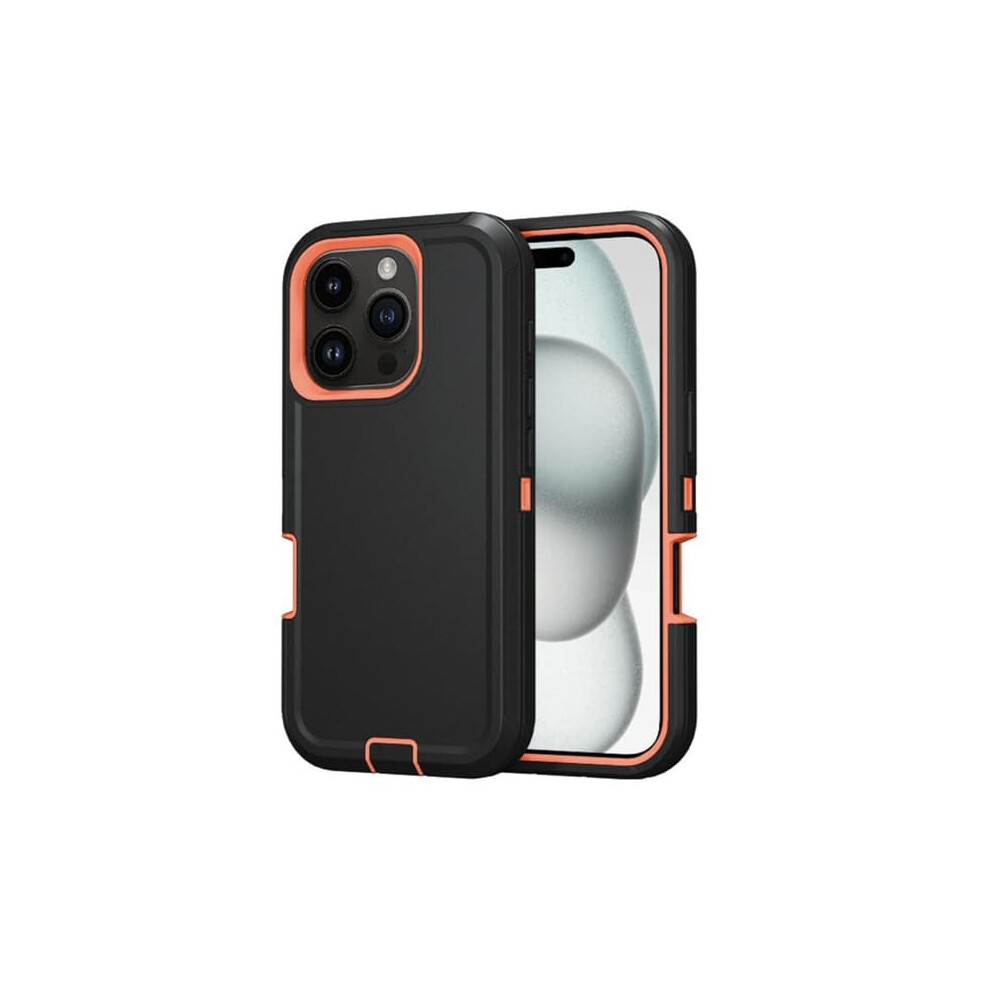 Iphone 16 Pro Case Shockproof Hybrid Black Orange Orange,Black 900223989406
