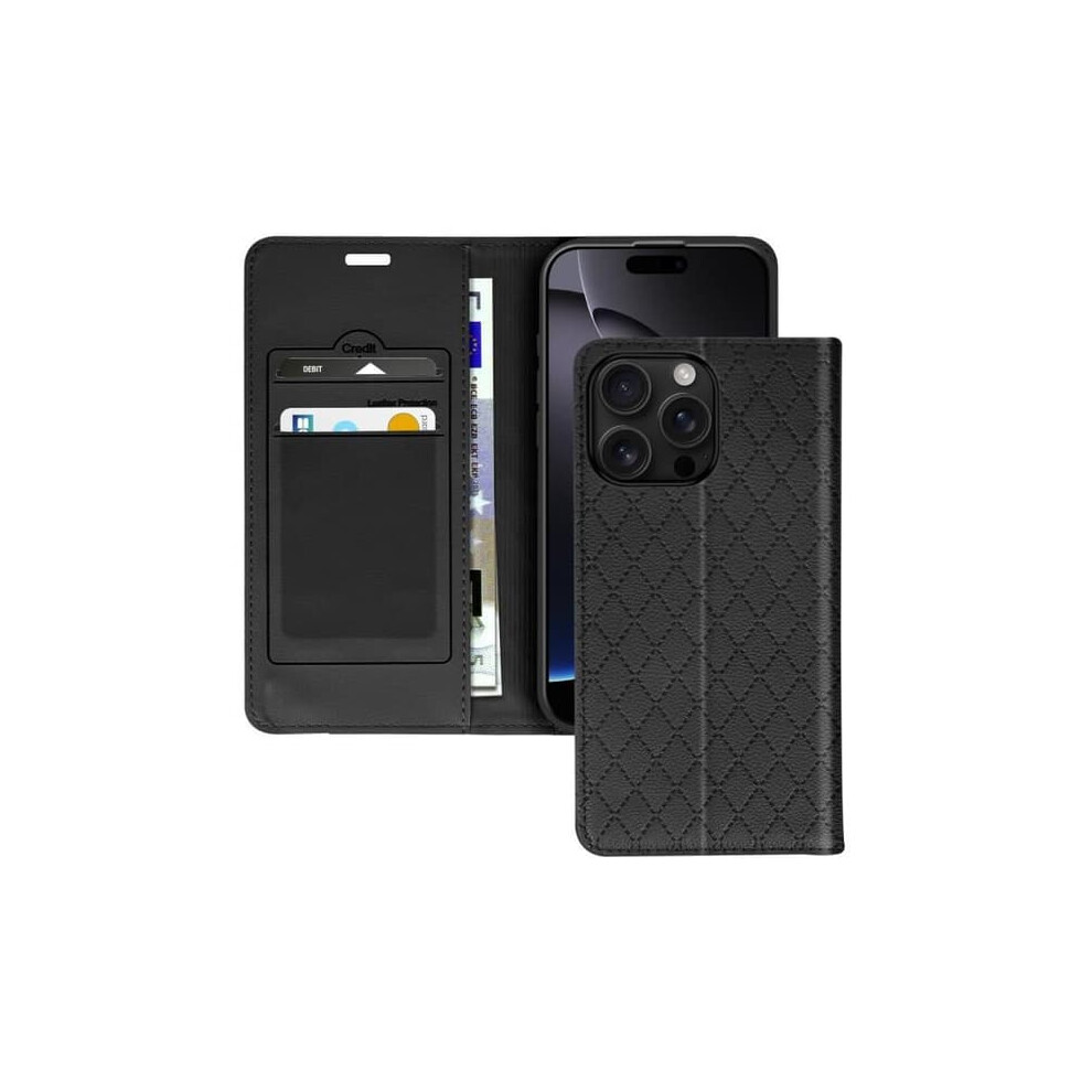 Folio Case For Iphone 16 Pro With Card Holder Black 900223989345