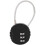 Security padlock with steel cable 3-digit combination 1