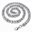 Silver bracelet chain 8mm width 23cm length 1