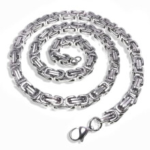 Silver bracelet chain 6 mm x 24 cm