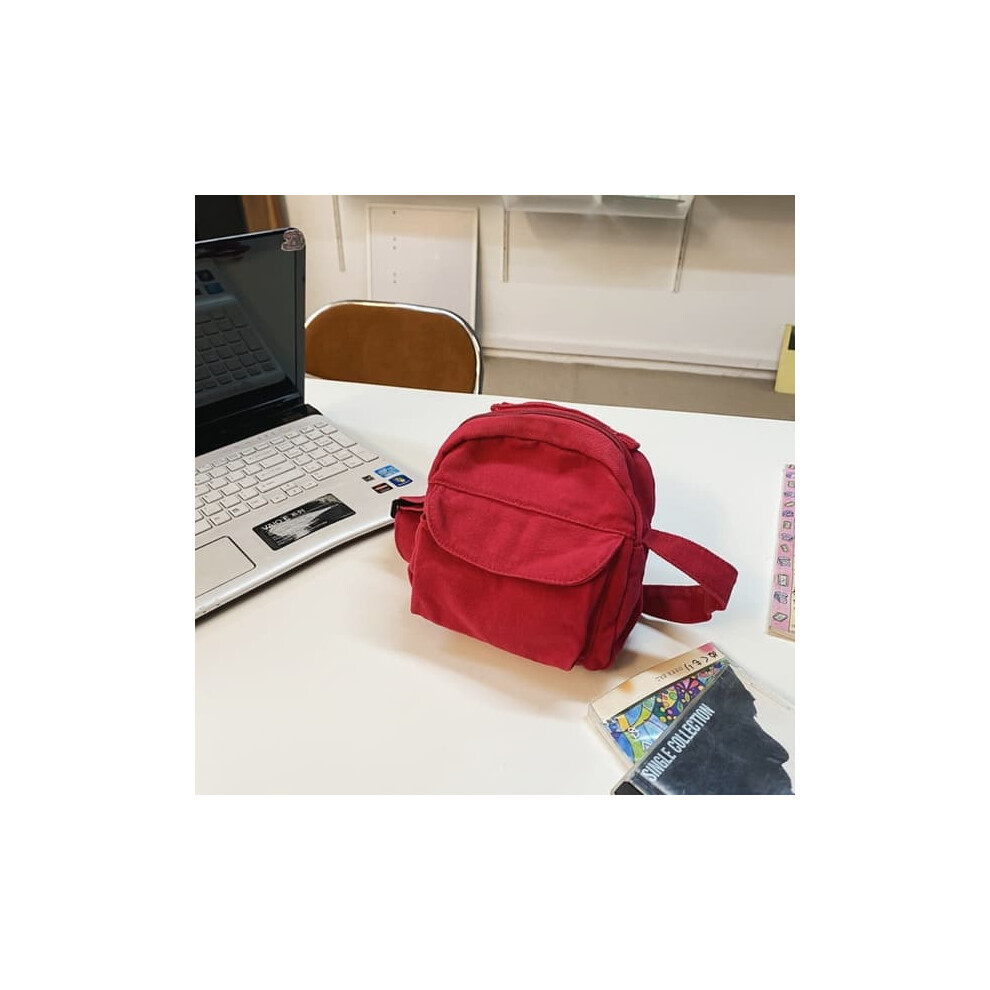 Mini Canvas Crossbody Bag Small Shoulder Phone Bag Red 962125860184