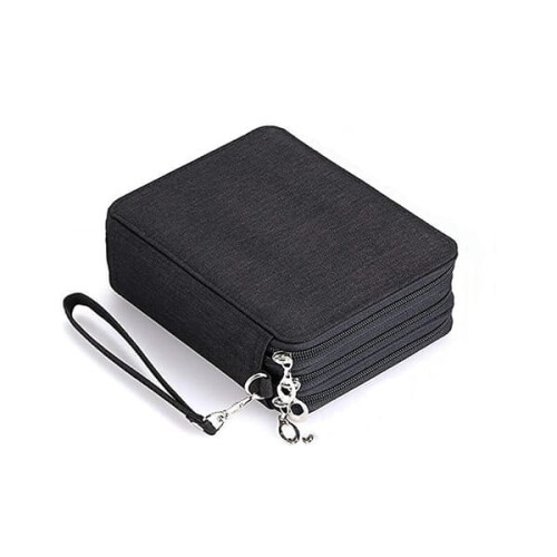 Oxford drawing pencil case black