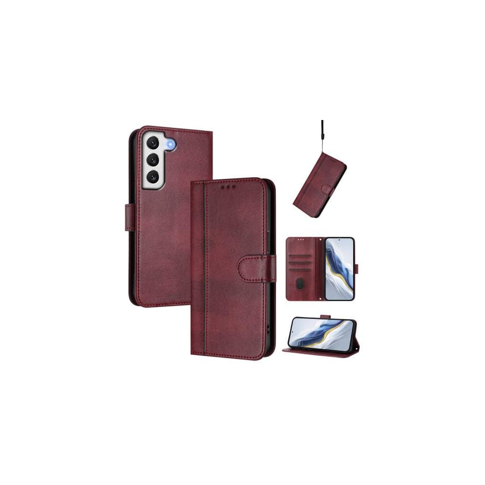 Samsung Galaxy S21 5G Case Retro Leather Burgundy 900223998057