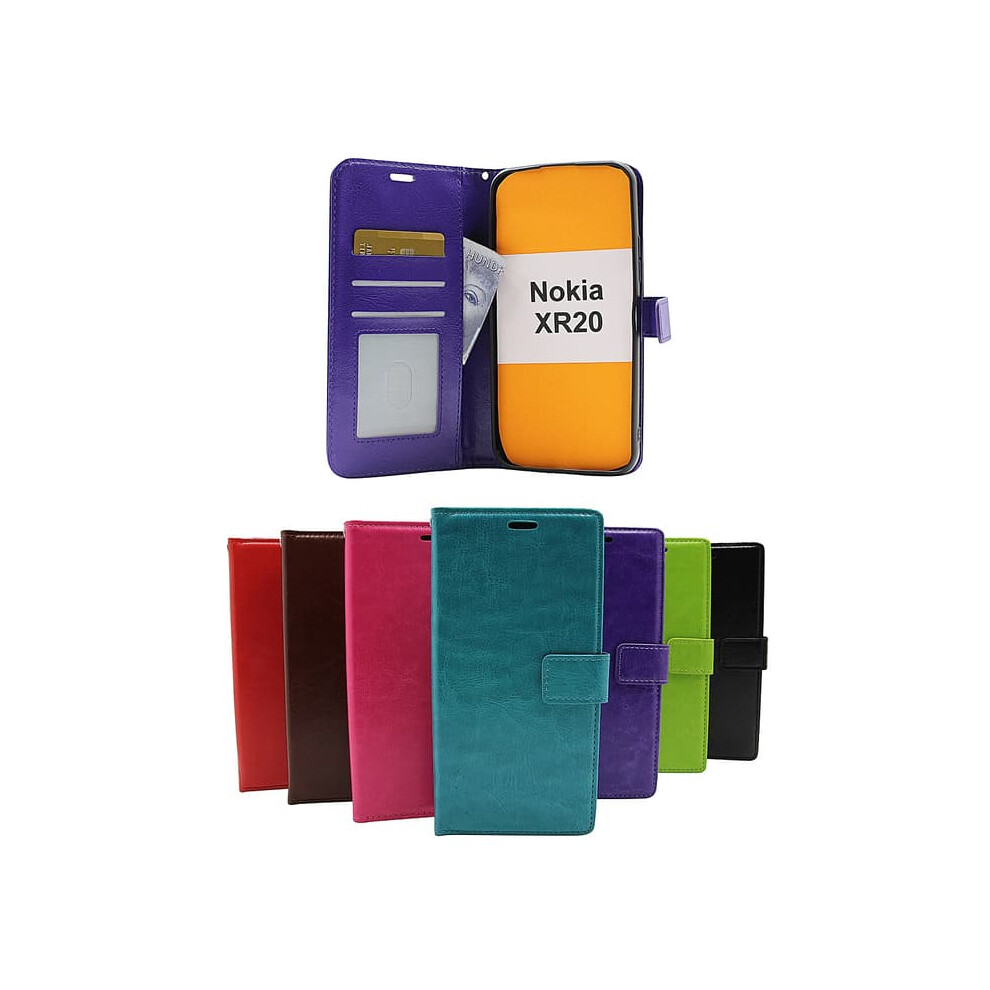 Crazy Horse Wallet For Nokia Xr20 Purple 900223989581