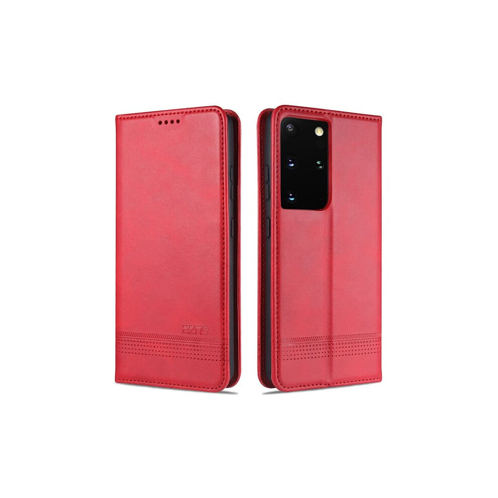 Yazunshi Wallet Case For Samsung Galaxy S21 Ultra Red 962125873603