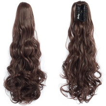 Ponytail Wig Dark Brown Curly Hair Extension