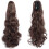 Ponytail Wig Dark Brown Curly Hair Extension 1