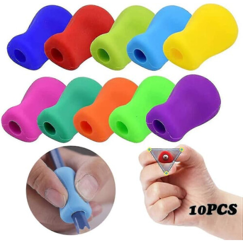 Children's Pen Grip Silicone Writing Aid 10 Pack