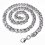 Silver bracelet chain 5mm wide 22cm 1