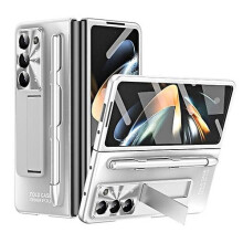 Samsung Galaxy Z Fold5 Protective Case Silver with Matte