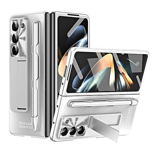 Samsung Galaxy Z Fold5 Protective Case Silver with Matte