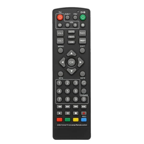 DVB-T2 set-top box remote control black