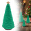 Velvet Christmas Tree Table Decor Green 4.72 Inch 1