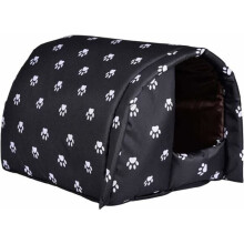 Waterproof Outdoor Cat House Oxford Fabric Black