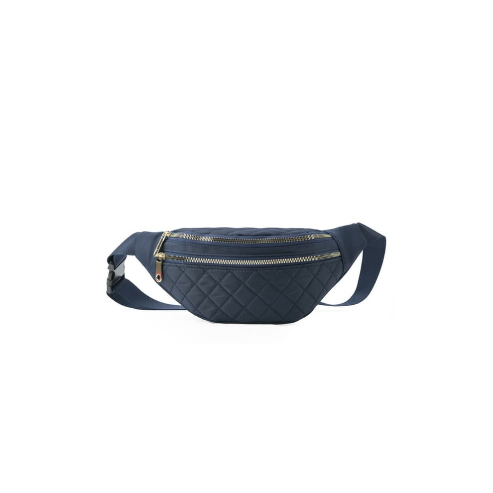 Checkered Waist Bag Cover Blue 900223983824