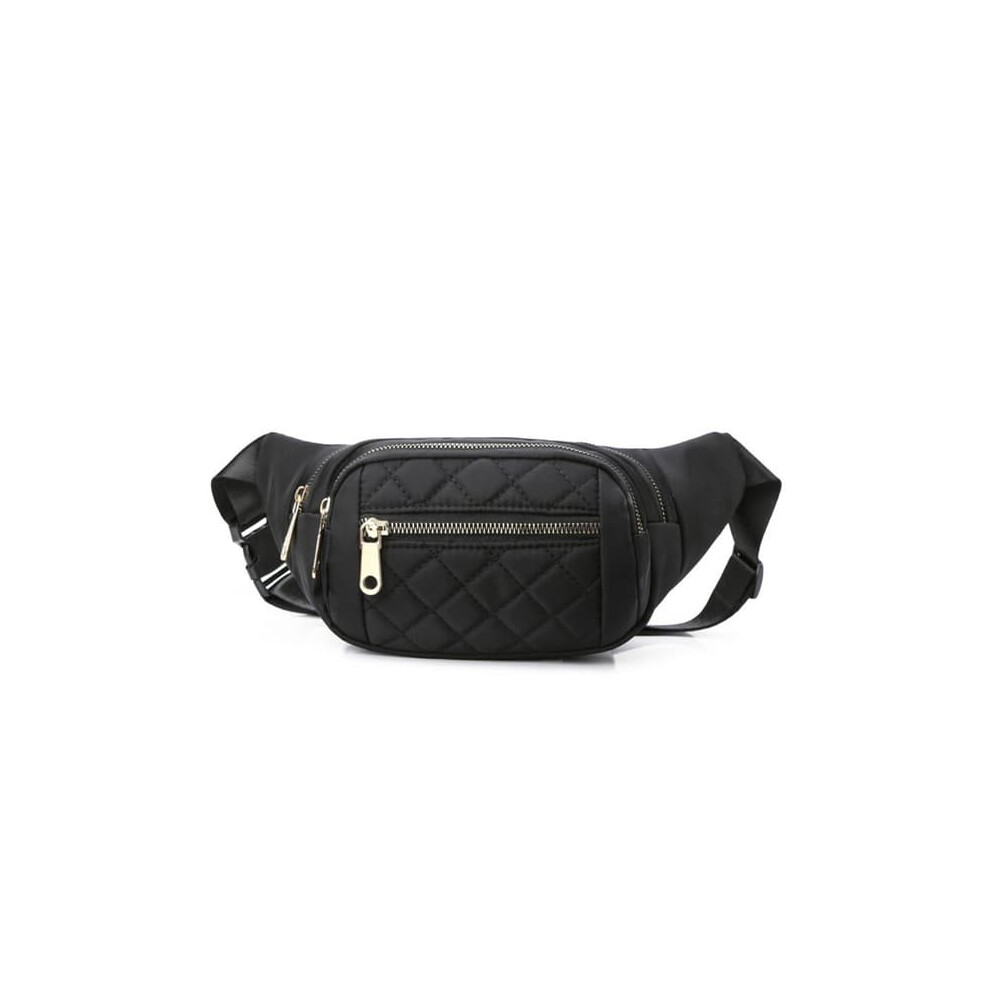 Checkered Waist Bag One Piece Black 900223983763