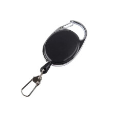 Retractable ID Holder with Yo-Yo Function Black