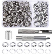 Grommets Kit 10mm 100 Sets with 3 Tools