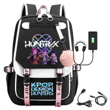 K-Pop Demon Hunters Anime Backpack Black