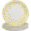 Paper Plates 7-inch White and Gold 50-Pack 1