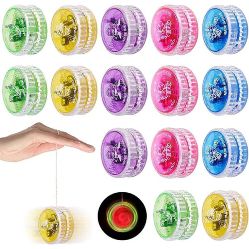 Luminous Yo-Yo LED Toy for Beginners 15 Pieces