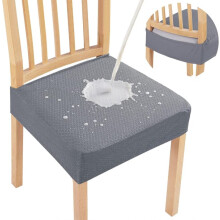 Waterproof dining chair covers, removable and washable, set