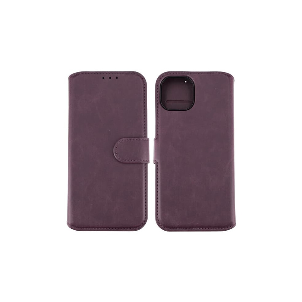 Iphone 15 Wallet Case With Magnet - Purple 900223997579