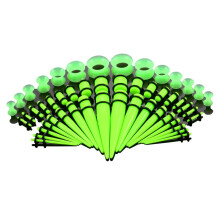 Ear Stretching Kit Acrylic Tapers Plugs 14G-00G 50pcs