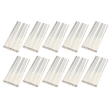 100 Pcs 0.39 inch x 15.75 inch Stainless Steel Metal Cable Zip Tie Wrap Exhaust Straps