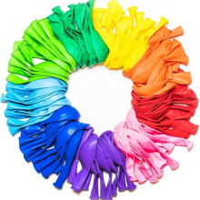 Birthday balloons natural latex set 100