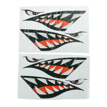 Shark Tooth Vinyl Decals for Boat Kayak Canoe