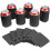 Neoprene jar cooler black 10 x 6 cm 12-pack 1