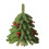 Mini Christmas Tree with Flocked Needles and Berries 6-inch 1