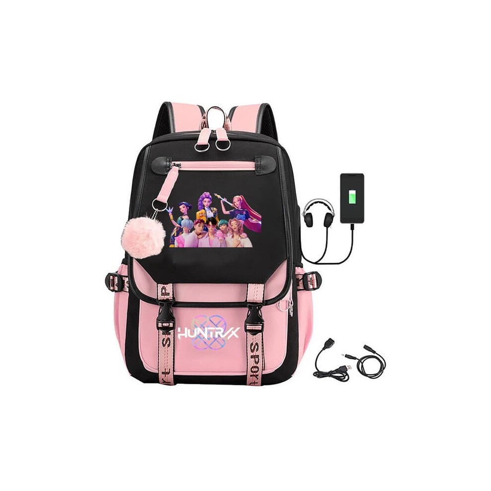 K-Pop Anime Backpack Cute Cartoon Student Bag 3 Pink 900223003058