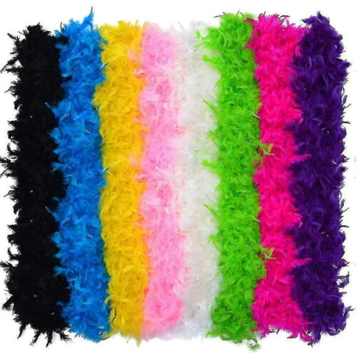Feather Boa Set 8 pieces