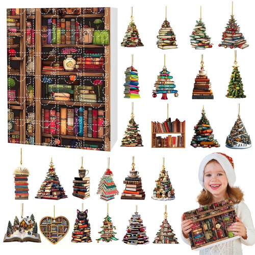 Christmas Book Pendant Advent Calendar 24 Days