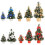 Mini Christmas Tree with Clear LED Lights 20cm Blue 4