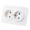 Πρίζα διπλής γείωσης 220V/16A118x80mm EU για οικιακή βιομηχανική πρίζα 7