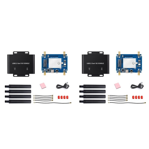 2X Usb3.2 Gen1 5G Communication Expansion Board with Case Supports for Simcom/Quectel M.2 Module for 3042/3052