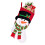 Weihnachtsstrumpf mit Schneemann- und Greise-Motiv 1