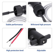 3X Waterstroomschakelaar FS-10 100V Hoge Precisie Niveausensor Verstelbare Waterniveauregeling Vlotterniveauschakelaar Stroomsensor