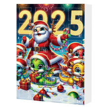 Weihnachtskalender-Countdown aus Acryl, Dekoration, 24 Tage