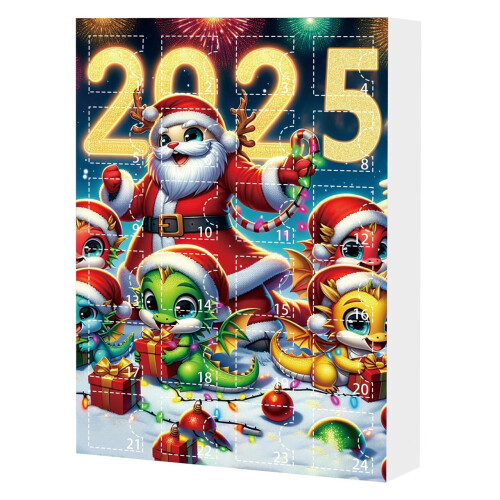 Weihnachtskalender-Countdown aus Acryl, Dekoration, 24 Tage